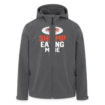 Shrimp Eating Mode On Seafood Shrimp Lover - Recycelte Männer Softshell-Jacke von Stanley/Stella - Anthrazit - Vorne - AI Model Male 185 light (185cm)
