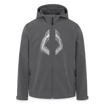 Weißer Hai - Recycelte Männer Softshell-Jacke von Stanley/Stella - Anthrazit - Vorne - AI Model Male 185 light (185cm)