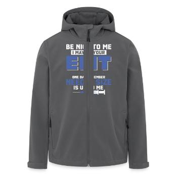 I May Be Your EMT One Day Paramedic First Aid - Recycelte Männer Softshell-Jacke von Stanley/Stella - Anthrazit - Vorne - AI Model Male 185 light (185cm)