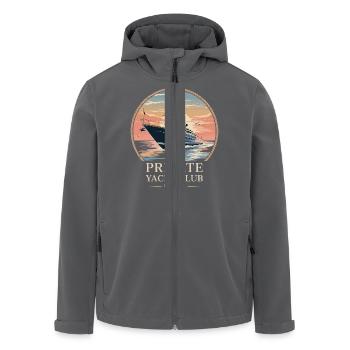 Private Yacht Club - Recycelte Männer Softshell-Jacke von Stanley/Stella - Anthrazit - Vorne - AI Model Male 185 light (185cm)