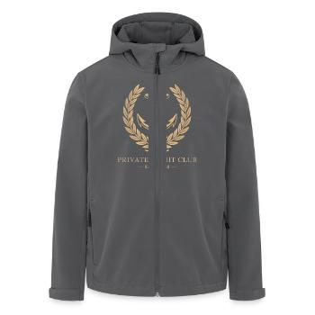 Yacht Private Club - Recycelte Männer Softshell-Jacke von Stanley/Stella - Anthrazit - Vorne - AI Model Male 185 light (185cm)