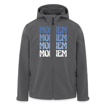 Monnem Mannheim Dialekt Geschenk - Recycelte Männer Softshell-Jacke von Stanley/Stella - Anthrazit - Vorne - AI Model Male 185 light (185cm)