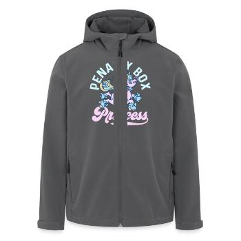 Penalty Box Princess Skating Roller Derby - Recycelte Männer Softshell-Jacke von Stanley/Stella - Anthrazit - Vorne - AI Model Male 185 light (185cm)