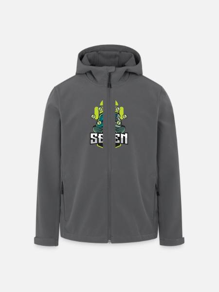 Android-Entwicklermodus - Recycelte Männer Softshell-Jacke von Stanley/Stella - Anthrazit