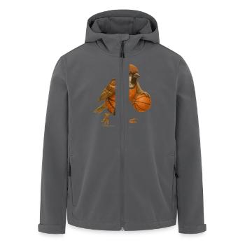 Ulmer Spatzen Basketball - Recycelte Männer Softshell-Jacke von Stanley/Stella - Anthrazit - Vorne - AI Model Male 185 light (185cm)