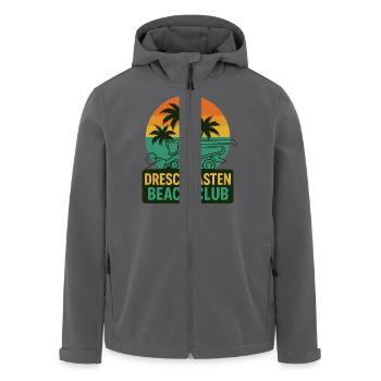 Dreschkasten Beach Club - Recycelte Männer Softshell-Jacke von Stanley/Stella - Anthrazit - Vorne - AI Model Male 185 light (185cm)
