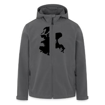 Rügen - Recycelte Männer Softshell-Jacke von Stanley/Stella - Anthrazit - Vorne - AI Model Male 185 light (185cm)