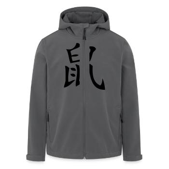 Ratte - Asiatisches Sternzeichen - Recycelte Männer Softshell-Jacke von Stanley/Stella - Anthrazit - Vorne - AI Model Male 185 light (185cm)