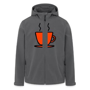 Tasse - Recycelte Männer Softshell-Jacke von Stanley/Stella - Anthrazit - Vorne - AI Model Male 185 light (185cm)