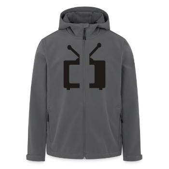 fernseh - Recycelte Männer Softshell-Jacke von Stanley/Stella - Anthrazit - Vorne - AI Model Male 185 light (185cm)