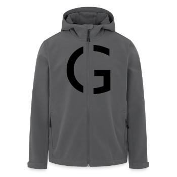Hauptstadt G - Recycelte Männer Softshell-Jacke von Stanley/Stella - Anthrazit - Vorne - AI Model Male 185 light (185cm)