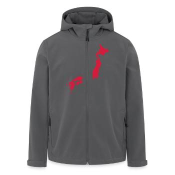 Japan - Recycelte Männer Softshell-Jacke von Stanley/Stella - Anthrazit - Vorne - AI Model Male 185 light (185cm)