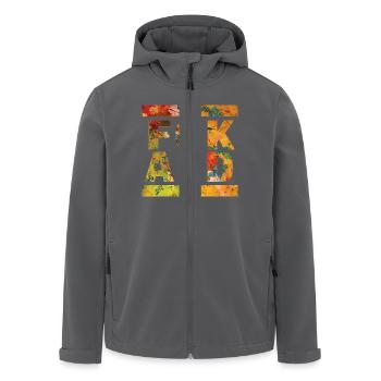 FCK AFD - Zeichen setzen gegen Rechts, Gegen Nazis - Recycelte Männer Softshell-Jacke von Stanley/Stella - Anthrazit - Vorne - AI Model Male 185 light (185cm)