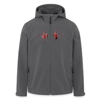 Blut - Halloween - Recycelte Männer Softshell-Jacke von Stanley/Stella - Anthrazit - Vorne - AI Model Male 185 light (185cm)
