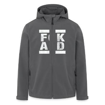 FCK AFD - Zeichen setzen gegen Rechts, Gegen Nazis - Recycelte Männer Softshell-Jacke von Stanley/Stella - Anthrazit - Vorne - AI Model Male 185 light (185cm)