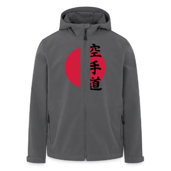 karate - Recycelte Männer Softshell-Jacke von Stanley/Stella - Anthrazit - Vorne - AI Model Male 185 light (185cm)
