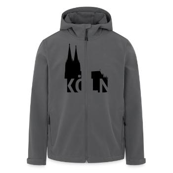 Kölner Dom - Recycelte Männer Softshell-Jacke von Stanley/Stella - Anthrazit - Vorne - AI Model Male 185 light (185cm)