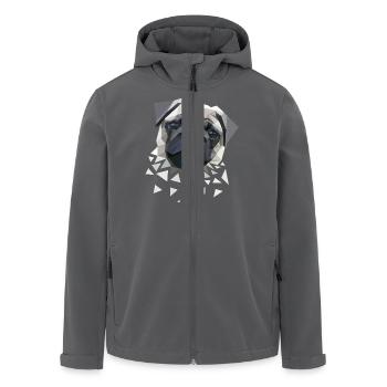 Mops - Recycelte Männer Softshell-Jacke von Stanley/Stella - Anthrazit - Vorne - AI Model Male 185 light (185cm)