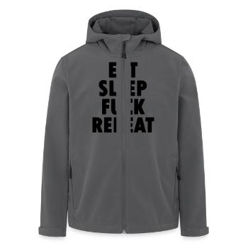 EAT SLEEP FUCK REPEAT - Recycelte Männer Softshell-Jacke von Stanley/Stella - Anthrazit - Vorne - AI Model Male 185 light (185cm)