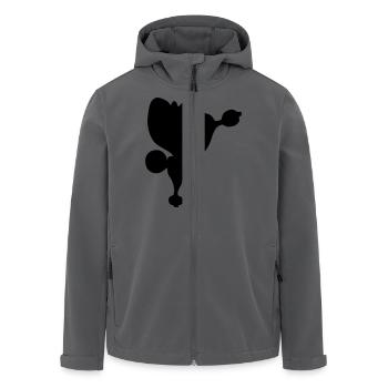 Pudel - Recycelte Männer Softshell-Jacke von Stanley/Stella - Anthrazit - Vorne - AI Model Male 185 light (185cm)