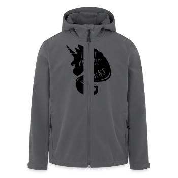 Believe in Humans - Recycelte Männer Softshell-Jacke von Stanley/Stella - Anthrazit - Vorne - AI Model Male 185 light (185cm)