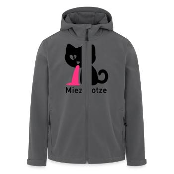 Miezekotze - Recycelte Männer Softshell-Jacke von Stanley/Stella - Anthrazit - Vorne - AI Model Male 185 light (185cm)