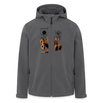 Arbeit des Genies - Recycelte Männer Softshell-Jacke von Stanley/Stella - Anthrazit - Vorne - AI Model Male 185 light (185cm)