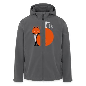 FOX FX Tasche - Recycelte Männer Softshell-Jacke von Stanley/Stella - Anthrazit - Vorne - AI Model Male 185 light (185cm)