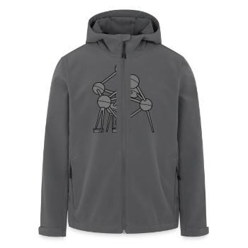Atomium Brüssel 2 - Recycelte Männer Softshell-Jacke von Stanley/Stella - Anthrazit - Vorne - AI Model Male 185 light (185cm)