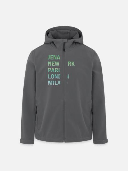 Metropole Jena - Recycelte Männer Softshell-Jacke von Stanley/Stella - Anthrazit