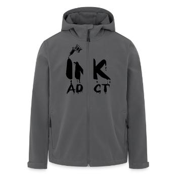 Tattoo / Tätowierung: Ink Addict - Recycelte Männer Softshell-Jacke von Stanley/Stella - Anthrazit - Vorne - AI Model Male 185 light (185cm)