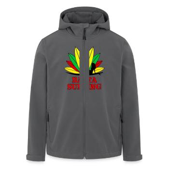 rasta surfing - Recycelte Männer Softshell-Jacke von Stanley/Stella - Anthrazit - Vorne - AI Model Male 185 light (185cm)