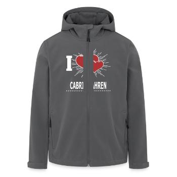 CABRIO FAHREN - Recycelte Männer Softshell-Jacke von Stanley/Stella - Anthrazit - Vorne - AI Model Male 185 light (185cm)