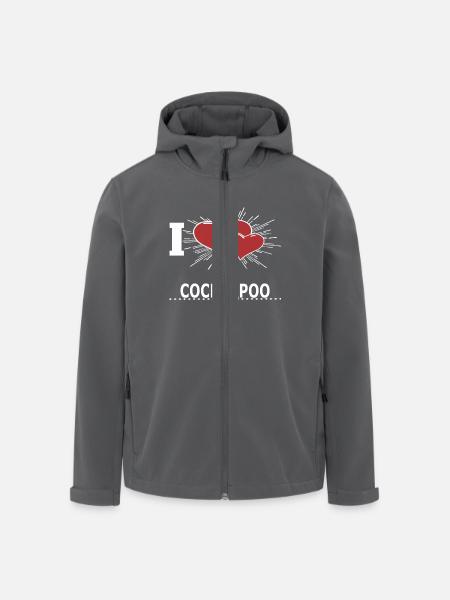 COCKERPOO - Recycelte Männer Softshell-Jacke von Stanley/Stella - Anthrazit