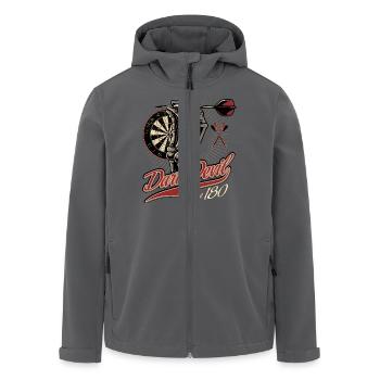 Dart Shirt the Dart-Devil - Score 180 - triple 20 - Recycelte Männer Softshell-Jacke von Stanley/Stella - Anthrazit - Vorne - AI Model Male 185 light (185cm)