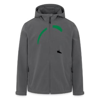 Gleitschirm /Paragleiten - Recycelte Männer Softshell-Jacke von Stanley/Stella - Anthrazit - Vorne - AI Model Male 185 light (185cm)