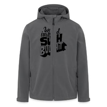 Bullshit - Recycelte Männer Softshell-Jacke von Stanley/Stella - Anthrazit - Vorne - AI Model Male 185 light (185cm)