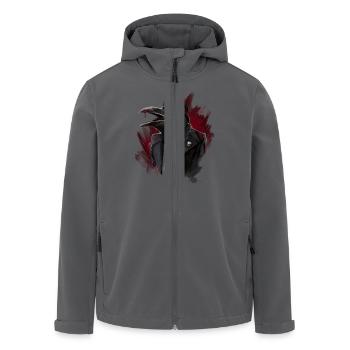 raven - Recycelte Männer Softshell-Jacke von Stanley/Stella - Anthrazit - Vorne - AI Model Male 185 light (185cm)