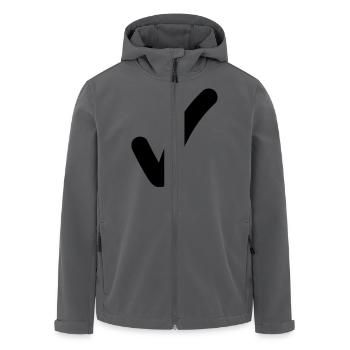 ok_yes_symbol_f1 - Recycelte Männer Softshell-Jacke von Stanley/Stella - Anthrazit - Vorne - AI Model Male 185 light (185cm)