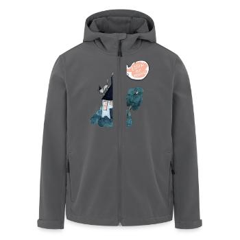 Hexenhaus - Essen ist Fertig - Recycelte Männer Softshell-Jacke von Stanley/Stella - Anthrazit - Vorne - AI Model Male 185 light (185cm)