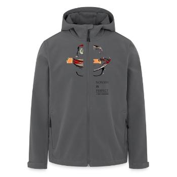 nobodyshirt - Recycelte Männer Softshell-Jacke von Stanley/Stella - Anthrazit - Vorne - AI Model Male 185 light (185cm)