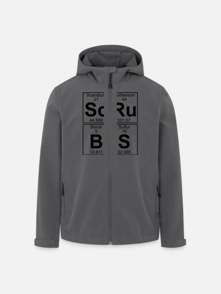 Sc-Ru-B-S (scrubs) - Full - Recycelte Männer Softshell-Jacke von Stanley/Stella - Anthrazit