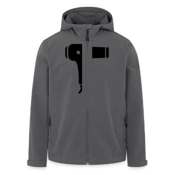 Föhn - Recycelte Männer Softshell-Jacke von Stanley/Stella - Anthrazit - Vorne - AI Model Male 185 light (185cm)
