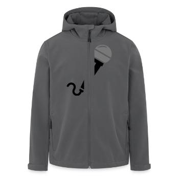 Mikrofon - Recycelte Männer Softshell-Jacke von Stanley/Stella - Anthrazit - Vorne - AI Model Male 185 light (185cm)