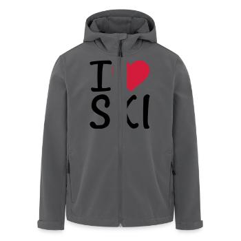 Ski - Recycelte Männer Softshell-Jacke von Stanley/Stella - Anthrazit - Vorne - AI Model Male 185 light (185cm)