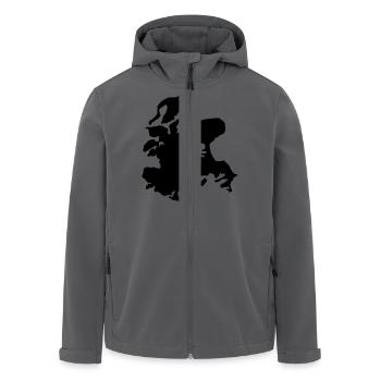 Rügen - Recycelte Männer Softshell-Jacke von Stanley/Stella - Anthrazit - Vorne - AI Model Male 185 light (185cm)