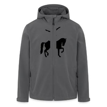 Voltigieren - Recycelte Männer Softshell-Jacke von Stanley/Stella - Anthrazit - Vorne - AI Model Male 185 light (185cm)