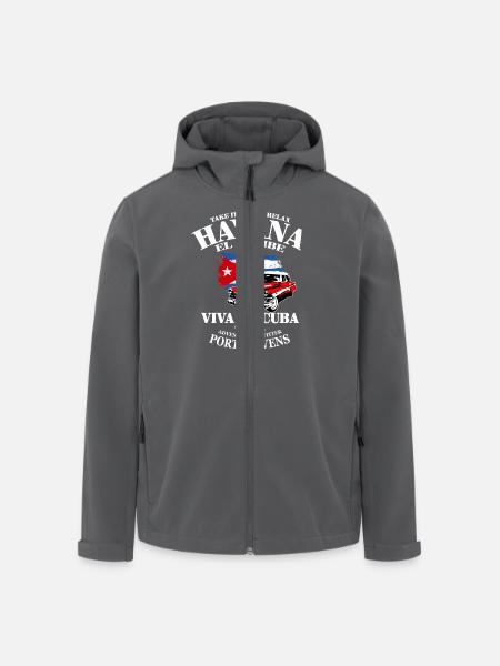 Havana - Cuba Flag - Recycelte Männer Softshell-Jacke von Stanley/Stella - Anthrazit