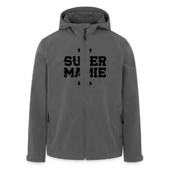 Großmütter / Oma / Mami / Großmutter / Mamy - Recycelte Männer Softshell-Jacke von Stanley/Stella - Anthrazit - Vorne - AI Model Male 185 light (185cm)