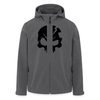 skull design bone - Recycelte Männer Softshell-Jacke von Stanley/Stella - Anthrazit - Vorne - AI Model Male 185 light (185cm)
